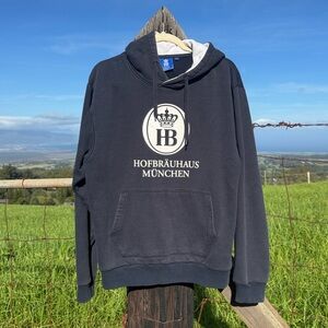 Hofbräuhaus München German Beer Blue Hoodie Men's Unisex Medium